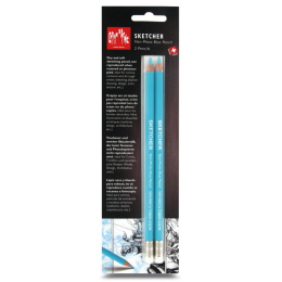 Sketcher Non-photo blue 2-pakke i gruppen Kunstnermateriell / Kritt og blyanter / Grafitt og blyant hos Pen Store (105847)