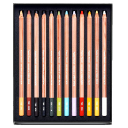 Pastel Pencils 12-set i gruppen Kunstnermateriell / Kunstnerfarge / Pastell hos Pen Store (105980)