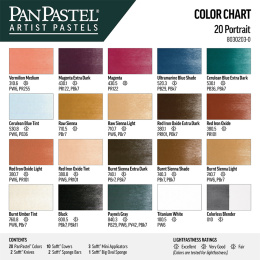 Portrait 20-set i gruppen Kunstnermateriell / Kunstnerfarge / Pastell / Tørrpastell hos Pen Store (106068)