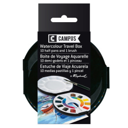 Campus Watercolor Travel Box i gruppen Kunstnermateriell / Kunstnerfarge / Akvarellmaling / Akvarellmaling i kopp hos Pen Store (106245)
