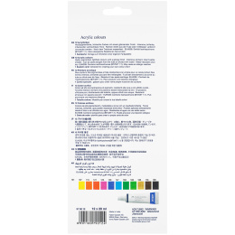 Akrylmaling 12-set i gruppen Kunstnermateriell / Kunstnerfarge / Akrylmaling hos Pen Store (106519)