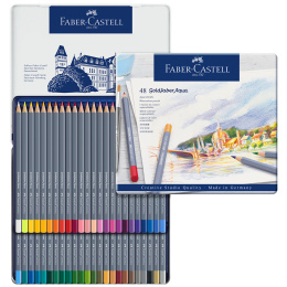 Goldfaber Aqua Watercolour Pencil 48-set i gruppen Penner / Kunstnerpenner / Akvarellblyanter hos Pen Store (106634)