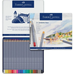 Goldfaber Aqua Watercolour Pencil 24-set i gruppen Penner / Kunstnerpenner / Akvarellblyanter hos Pen Store (106637)