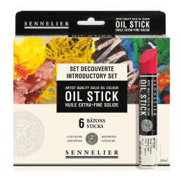 Oljekritt Introduksjons 6-sett i gruppen Kunstnermateriell / Kritt og blyanter / Pastellkritt hos Pen Store (107250)