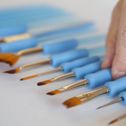 Symbiose Fan Comb Pensel Syntetisk St 4 i gruppen Kunstnermateriell / Pensler / Syntetiske pensler hos Pen Store (108360)