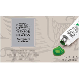 Designers Gouache Primary set 6x14 ml i gruppen Kunstnermateriell / Kunstnerfarge / Gouache hos Pen Store (108510)