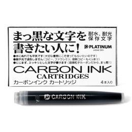 Carbon Blekk Cartridge 4 pcs i gruppen Penner / Penntilbehør / Blekk til fyllepenn / Fyllepennpatroner hos Pen Store (109788)