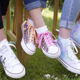 4500 Textil Marker 066 Neon Orange i gruppen Hobby & Kreativitet / Farger / Tekstilmaling og Tekstiltusjer hos Pen Store (110337)