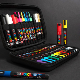 Marker 24-set Rubbercase i gruppen Penner / Kunstnerpenner / Illustrasjonmarkers hos Pen Store (110396)