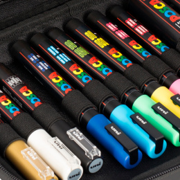 Posca Marker 24-set Rubbercase i gruppen Penner / Kunstnerpenner / Illustrasjonmarkers hos Pen Store (110396)