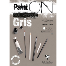 Paint'ON Multi-Techniques Gris A4 i gruppen  Papir & Blokk / Artistblokk / Mixed media-blokk hos Pen Store (110414)