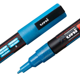 Posca PC-3M Glitter Blue tones - Set of 4 i gruppen Penner / Kunstnerpenner / Illustrasjonmarkers hos Pen Store (110417)