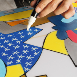 Posca Marker White - Set of 8 i gruppen Penner / Kunstnerpenner / Illustrasjonmarkers hos Pen Store (110419)