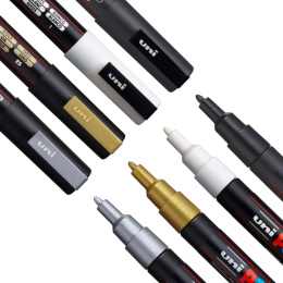 Posca PC-3M Metallic - Set of 4 i gruppen Penner / Kunstnerpenner / Illustrasjonmarkers hos Pen Store (110421)