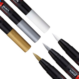 Posca Brush PCF-350 Metallic - Set of 3 i gruppen Penner / Kunstnerpenner / Penselpenner hos Pen Store (110426)