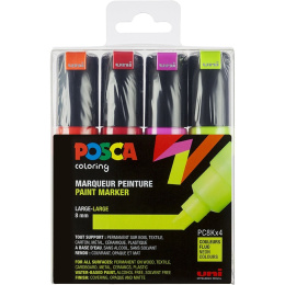Posca PC-8K Neon - Set of 4 i gruppen Penner / Kunstnerpenner / Illustrasjonmarkers hos Pen Store (110431)