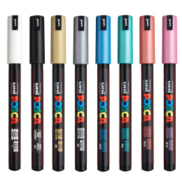 Posca PC-1MR Metallic Colours Set of 8 i gruppen Penner / Kunstnerpenner / Illustrasjonmarkers hos Pen Store (110432)