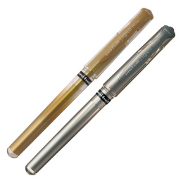Uni-ball Signo Broad UM-153 Gel - Metallic Silver i gruppen Penner / Skrive / Gelpenner hos Pen Store (110444)