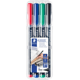 4-pakke Lumocolor permanent Medium i gruppen Penner / Merking og kontor / Merkepenner hos Pen Store (110758)