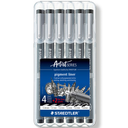 Pigment Liner 6-set i gruppen Penner / Skrive / Fineliners hos Pen Store (110850)