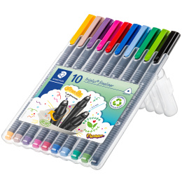 Triplus Fineliner 10-pakke i gruppen Penner / Kunstnerpenner / Tusjpenner hos Pen Store (110868)