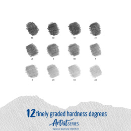 Mars Lumograph 12-set Design i gruppen Kunstnermateriell / Kritt og blyanter / Grafitt og blyant hos Pen Store (110871)