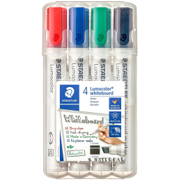 4-pakke Lumocolor Whiteboard vinklet spiss i gruppen Penner / Merking og kontor / Merkepenner hos Pen Store (110993)