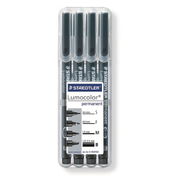 4-pakke Lumocolor permanent i gruppen Penner / Merking og kontor / Merkepenner hos Pen Store (111029)