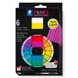 FIMO Professional 6-set True Colours i gruppen Hobby & Kreativitet / Skape / Modelleire hos Pen Store (111033)