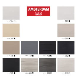 Akrylfarge Grey Set 12 x 20 ml i gruppen Kunstnermateriell / Kunstnerfarge / Akrylmaling hos Pen Store (111749)