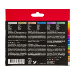 Akrylfarge Pearl Set 6 x 20 ml i gruppen Kunstnermateriell / Kunstnerfarge / Akrylmaling hos Pen Store (111753)