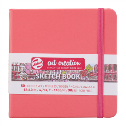 Sketchbook Coral Red 12x12 cm i gruppen  Papir & Blokk / Artistblokk / Skissebøker hos Pen Store (111769)