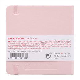 Sketchbook Pastel Pink 12x12 cm i gruppen  Papir & Blokk / Artistblokk / Skissebøker hos Pen Store (111776)