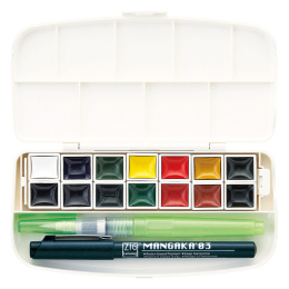 Gansai Tambi Portable Akvarellset x 14 i gruppen Kunstnermateriell / Kunstnerfarge / Akvarellmaling hos Pen Store (111864)