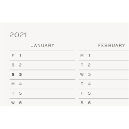 Kalendere 2021 12M Weekly Planner A4 Black i gruppen  Papir & Blokk / Kalendere / 12 md kalendere hos Pen Store (112298)