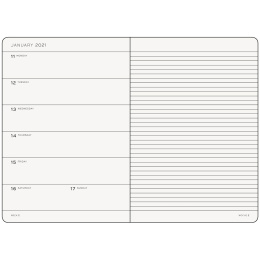 Kalendere 2021 12M Weekly Planner A5 Port Red i gruppen  Papir & Blokk / Kalendere / 12 md kalendere hos Pen Store (112311)