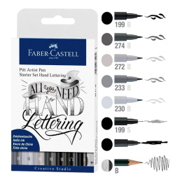 PITT Artist Hand Lettering Starter Set i gruppen Hobby & Kreativitet / Kalligrafi / Lettering sett hos Pen Store (112444)