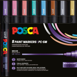 PC-5M Metallic Colours 8-set i gruppen Penner / Kunstnerpenner / Illustrasjonmarkers hos Pen Store (112630)