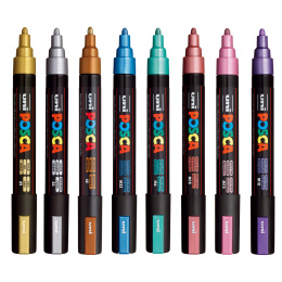 PC-5M Metallic Colours 8-set i gruppen Penner / Kunstnerpenner / Illustrasjonmarkers hos Pen Store (112630)