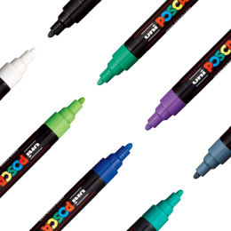 Posca PC-5M Cool Colours 8-set i gruppen Penner / Kunstnerpenner / Illustrasjonmarkers hos Pen Store (112632)