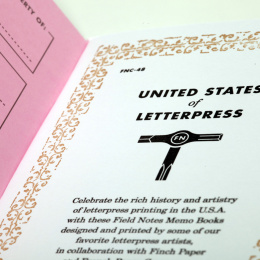 United States of Letterpress A 3-Pakke i gruppen  Papir & Blokk / Skrive og ta notater / Skriveblokker og hefter hos Pen Store (125129)