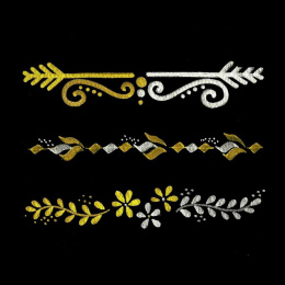 Twin Tip Marker Gull/Sølv 3-set i gruppen Hobby & Kreativitet / Kalligrafi / Kalligrafipenner hos Pen Store (125137)