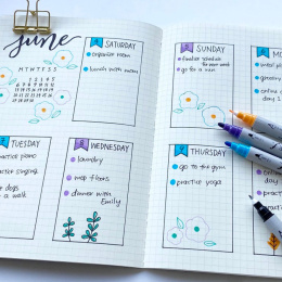 Clean Color DOT Pen 6-set i gruppen Penner / Kunstnerpenner / Illustrasjonmarkers hos Pen Store (125138)