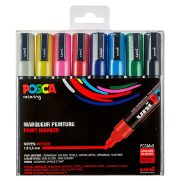 Posca PC-5M Standard Colours 8-set i gruppen Penner / Kunstnerpenner / Illustrasjonmarkers hos Pen Store (125148)