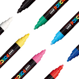 Posca PC-5M Standard Colours 8-set i gruppen Penner / Kunstnerpenner / Illustrasjonmarkers hos Pen Store (125148)