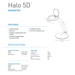 Halo 5D Table Magnifier i gruppen Hobby & Kreativitet / Hobbytilbehør / Belysning hos Pen Store (125412)