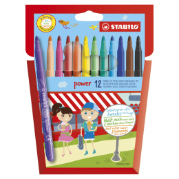Power Felt Tip 12-pakke i gruppen Kids / Barnepenner / Tusjer for barn hos Pen Store (125420)