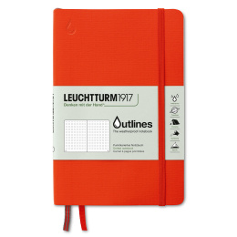 Outline Notebook B6 Signal Orange Dotted i gruppen  Papir & Blokk / Skrive og ta notater / Notatbøker hos Pen Store (125497)