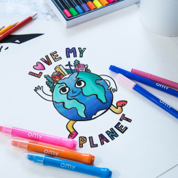 Coloring Poster - Love My Planet i gruppen Hobby & Kreativitet / Skape / Håndverk og DIY hos Pen Store (125518)