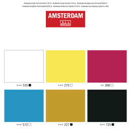 Akryl Ink Basic Set 6 x 30 ml i gruppen Kunstnermateriell / Kunstnerfarge / Akrylmaling hos Pen Store (125673)